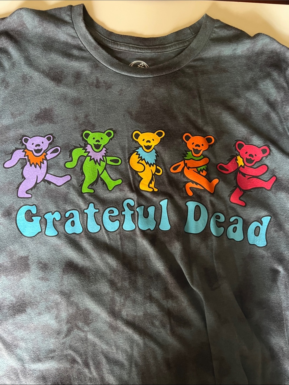 Grateful Dead Kids Black Tee with Multicolor Dancing Bears